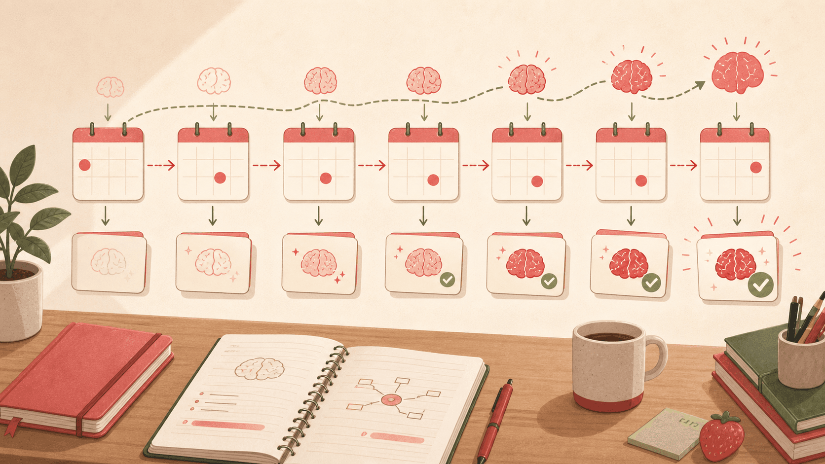 Illustration for The Student's Guide to Spaced Repetition Without Overcomplicating It